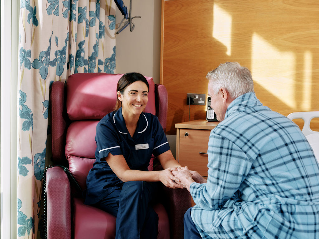 Nurse and patient in IPU
