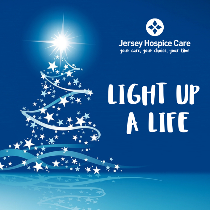 Image showing Light up a Life logo, blue and blue with Christmas tree and text