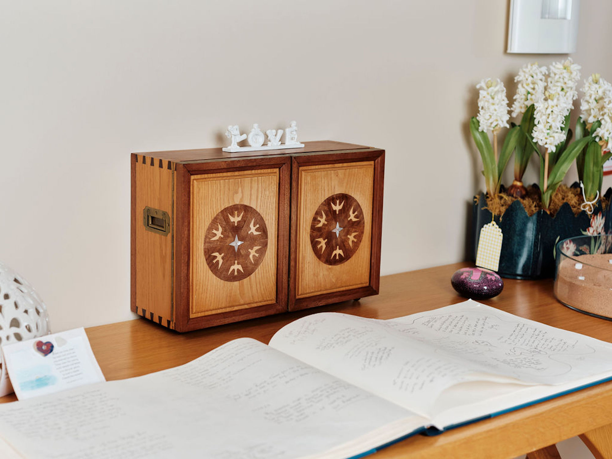 Image taken in the Sanctuary of flowers and memory book