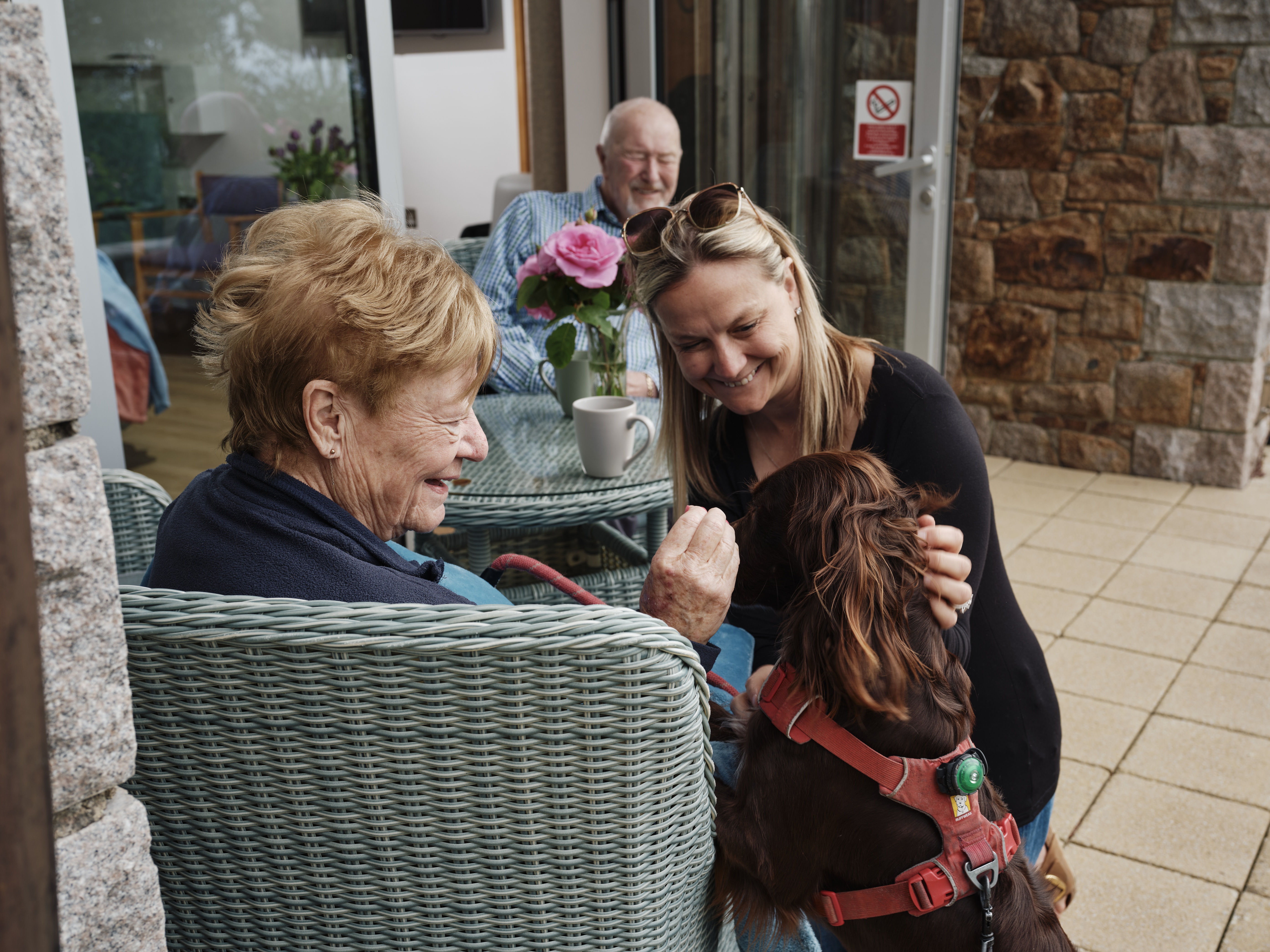 Patient And Family At Jersey Hospice Care